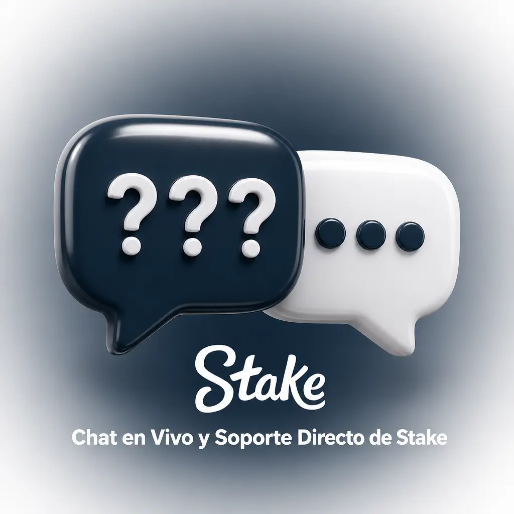 Ícono de soporte de Stake para acceder al chat en vivo y resolver consultas sobre cuenta, depósitos o bonificaciones.