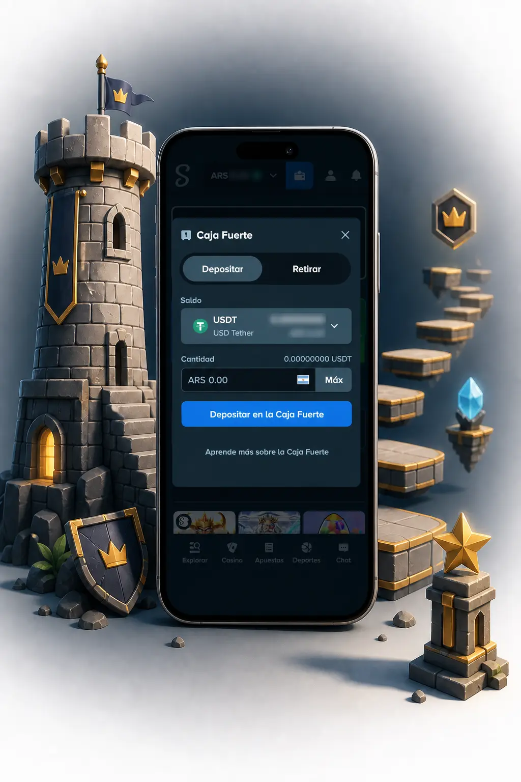 Pasos para registrarte en Stake e ingresar un código promocional antes de jugar a Tower Rush.