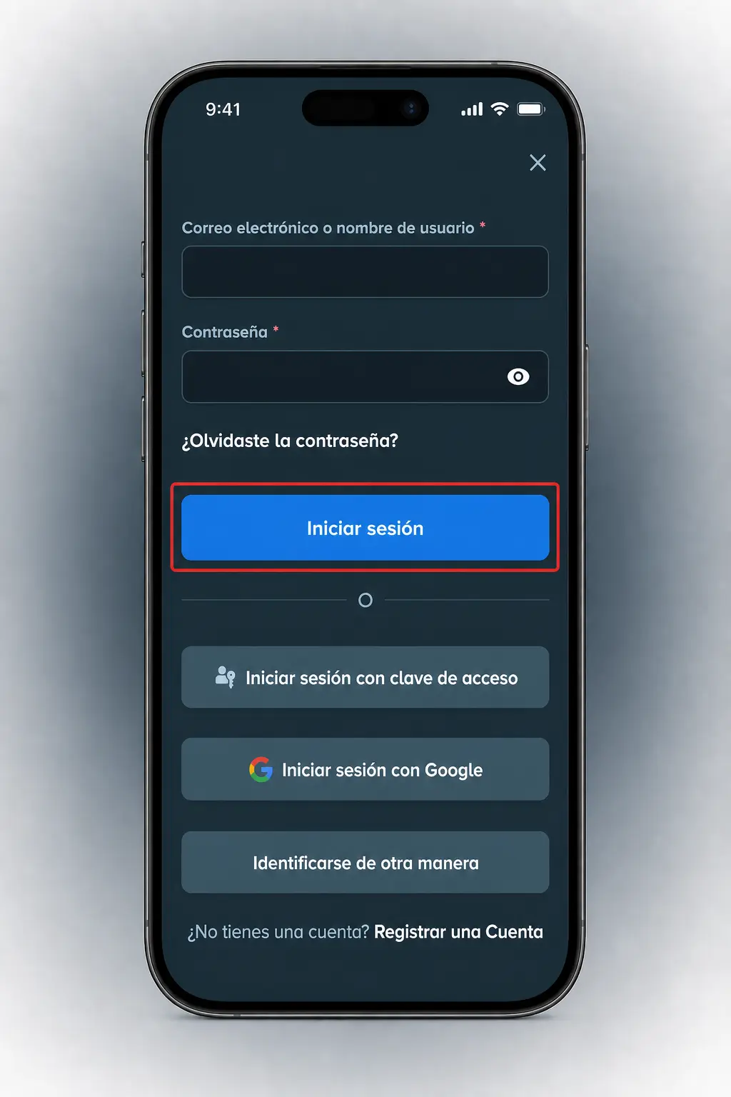 Pasos para iniciar sesión en la aplicación móvil de Stake en dispositivos Android e iOS