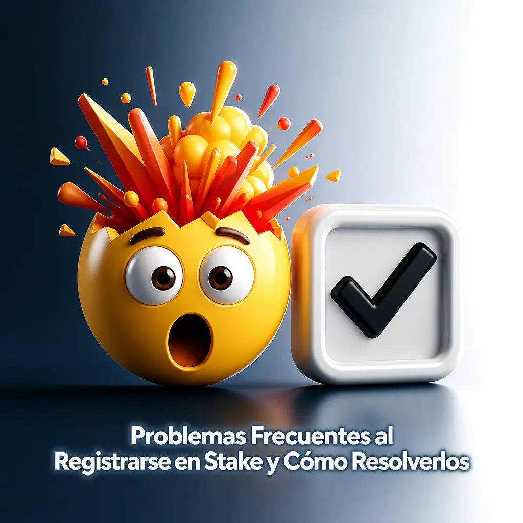 Tabla con problemas comunes al registrarse en Stake y sus soluciones recomendadas para completar el alta correctamente.
