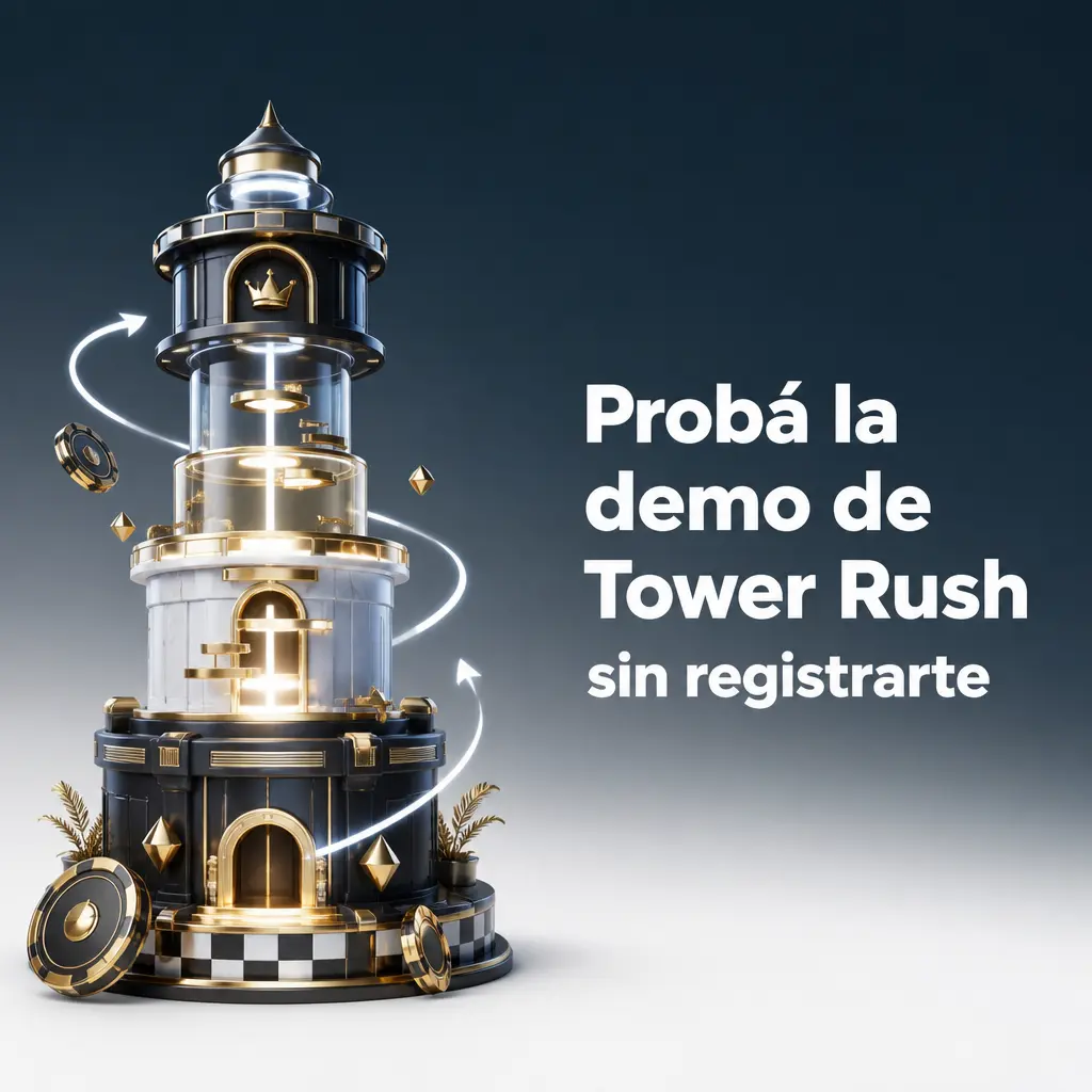 Demo gratuita de Tower Rush sin registro: practicá niveles, riesgos y pagos potenciales con fondos virtuales, sin depositar dinero.